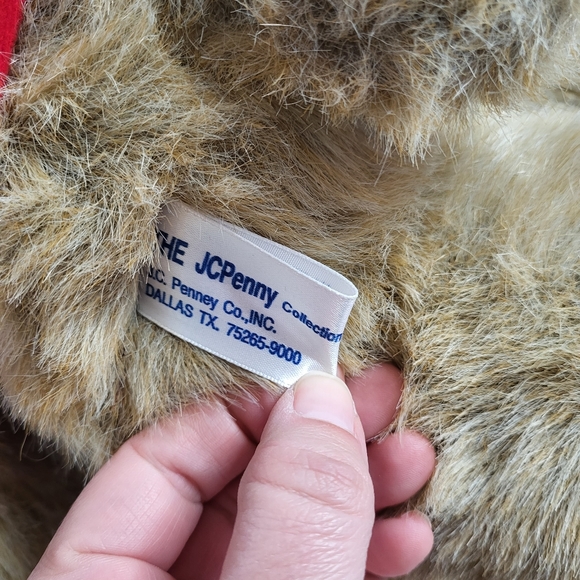 Vintage 1990s JCPenney Holiday Teddy Bear 22 inches - Picture 6 of 7